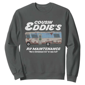 Christmas Movie Sweatshirt That There's An RV Christmas Vacation TS10 Dark Heather Print Your Wear