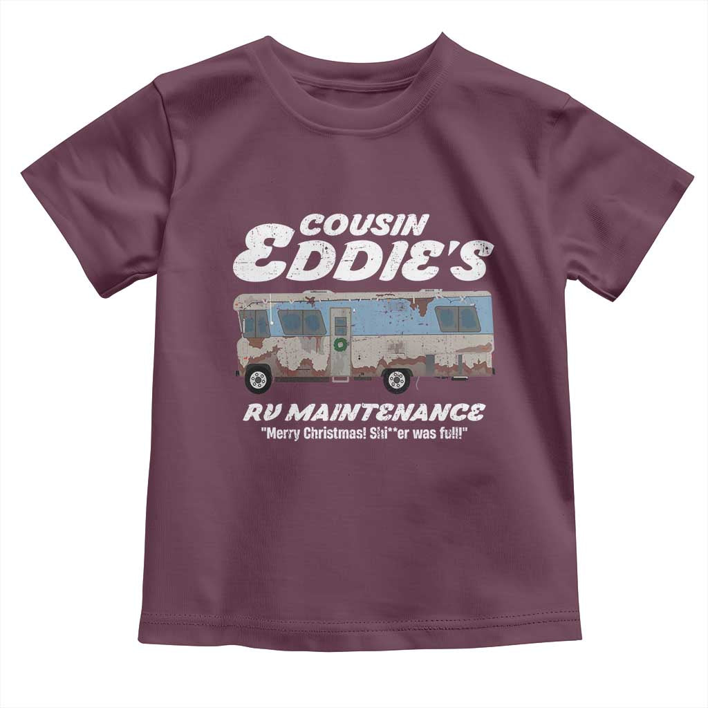Christmas Movie Toddler T Shirt That There's An RV Christmas Vacation TS10 Maroon Print Your Wear