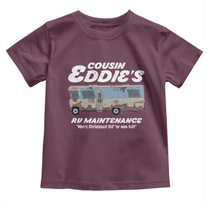 Christmas Movie Toddler T Shirt That There's An RV Christmas Vacation TS10 Maroon Print Your Wear