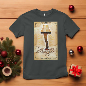 Funny Christmas Movie T Shirt Fragile Leg Lamp TS10 Dark Heather Print Your Wear
