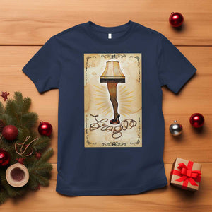Funny Christmas Movie T Shirt Fragile Leg Lamp TS10 Navy Print Your Wear