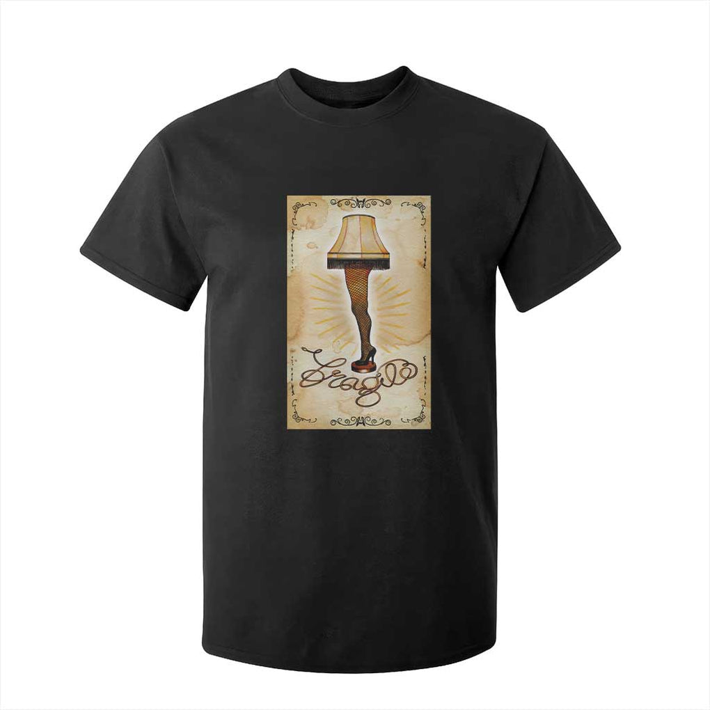 Funny Christmas Movie T Shirt For Kid Fragile Leg Lamp TS10 Black Print Your Wear