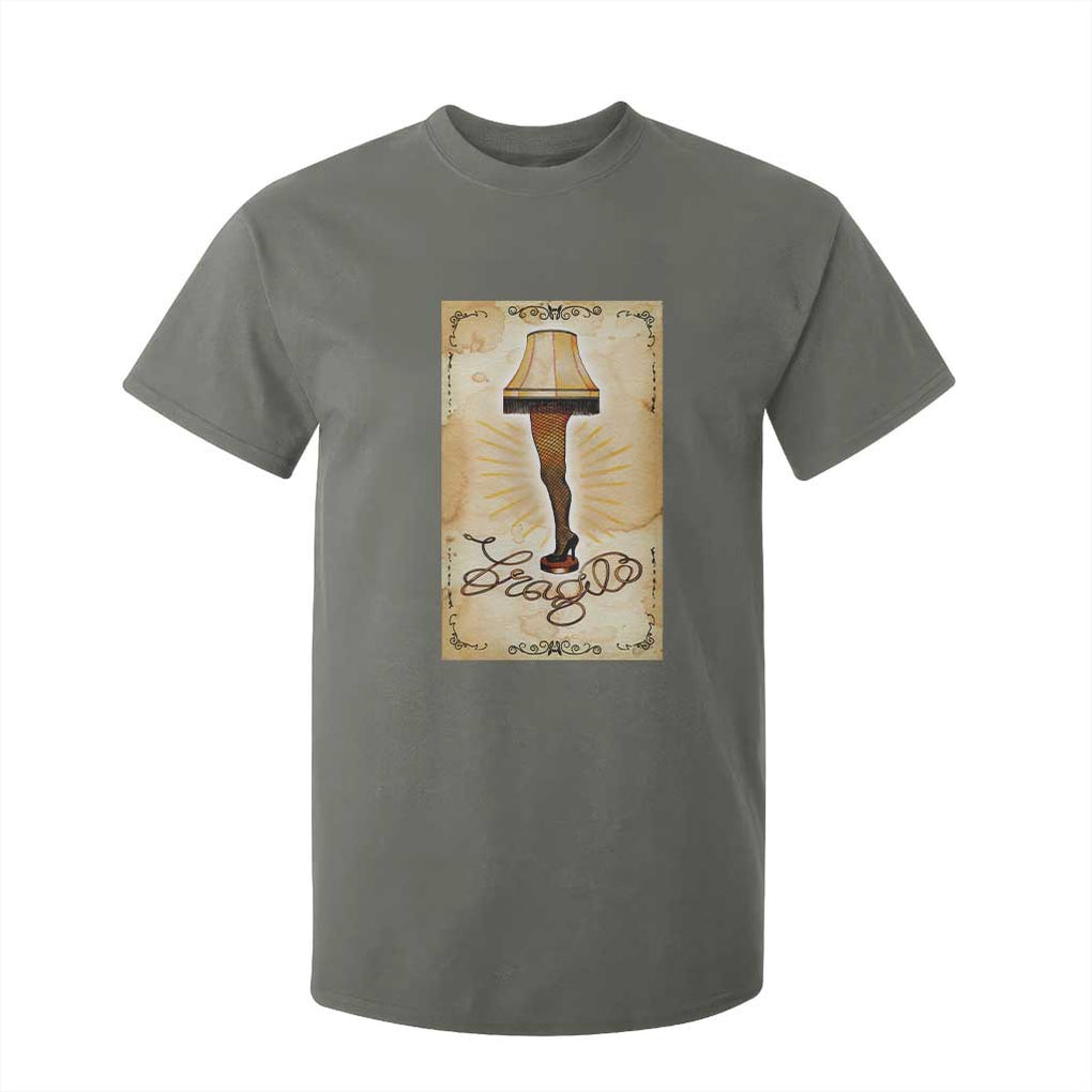 Funny Christmas Movie T Shirt For Kid Fragile Leg Lamp TS10 Military Green Print Your Wear