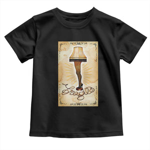 Funny Christmas Movie Toddler T Shirt Fragile Leg Lamp TS10 Black Print Your Wear