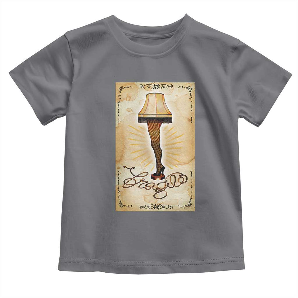 Funny Christmas Movie Toddler T Shirt Fragile Leg Lamp TS10 Charcoal Print Your Wear