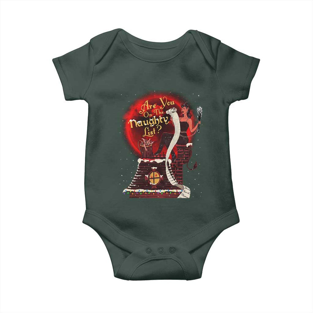 Christmas Krampus Baby Onesie Are You On The Naughty List Krampus Lover TS10 Print Your Wear