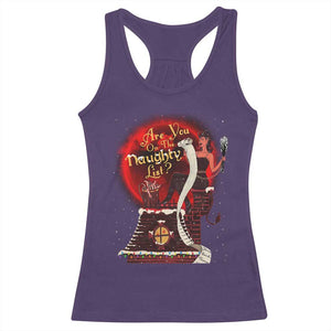 Christmas Krampus Racerback Tank Top Are You On The Naughty List Krampus Lover TS10 Purple Print Your Wear