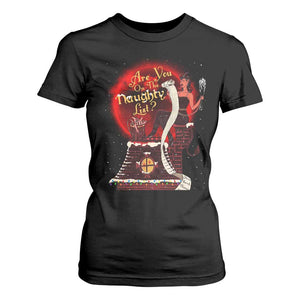 Christmas Krampus T Shirt For Women Are You On The Naughty List Krampus Lover TS10 Black Print Your Wear