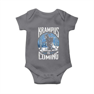 Christmas Krampus Baby Onesie Krampusnacht Monster Krampus Lover Festive Horror TS10 Charcoal Print Your Wear
