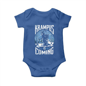 Christmas Krampus Baby Onesie Krampusnacht Monster Krampus Lover Festive Horror TS10 Royal Blue Print Your Wear
