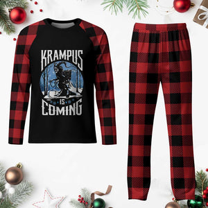 Xmas Krampus Plaid Pajama Set Krampusnacht Monster Krampus Lover Festive Horror TS10 Buffalo Plaid Print Your Wear