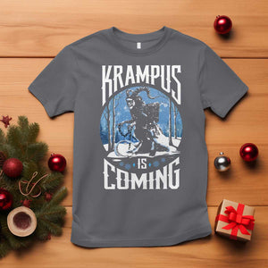 Christmas Krampus T Shirt Krampusnacht Monster Krampus Lover Festive Horror TS10 Charcoal Print Your Wear