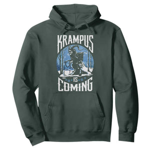 Christmas Krampus Hoodie Krampusnacht Monster Krampus Lover Festive Horror TS10 Dark Forest Green Print Your Wear