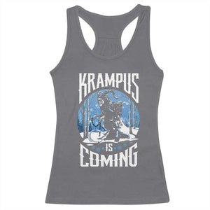 Christmas Krampus Racerback Tank Top Krampusnacht Monster Krampus Lover Festive Horror TS10 Charcoal Print Your Wear