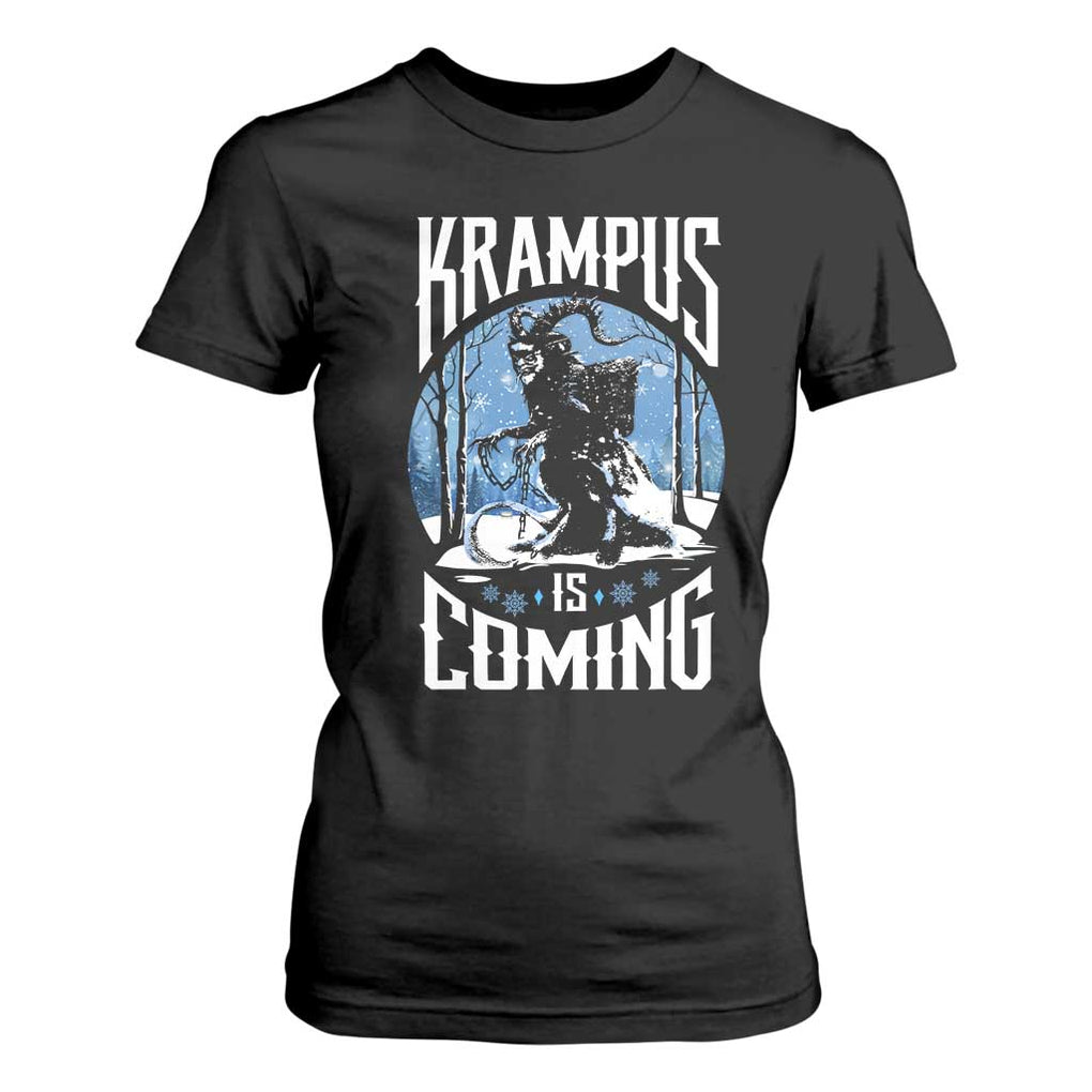 Christmas Krampus T Shirt For Women Krampusnacht Monster Krampus Lover Festive Horror TS10 Black Print Your Wear