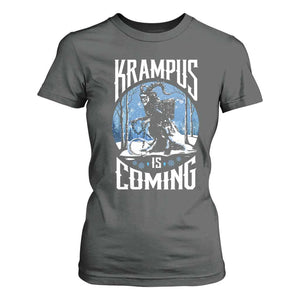 Christmas Krampus T Shirt For Women Krampusnacht Monster Krampus Lover Festive Horror TS10 Dark Heather Print Your Wear