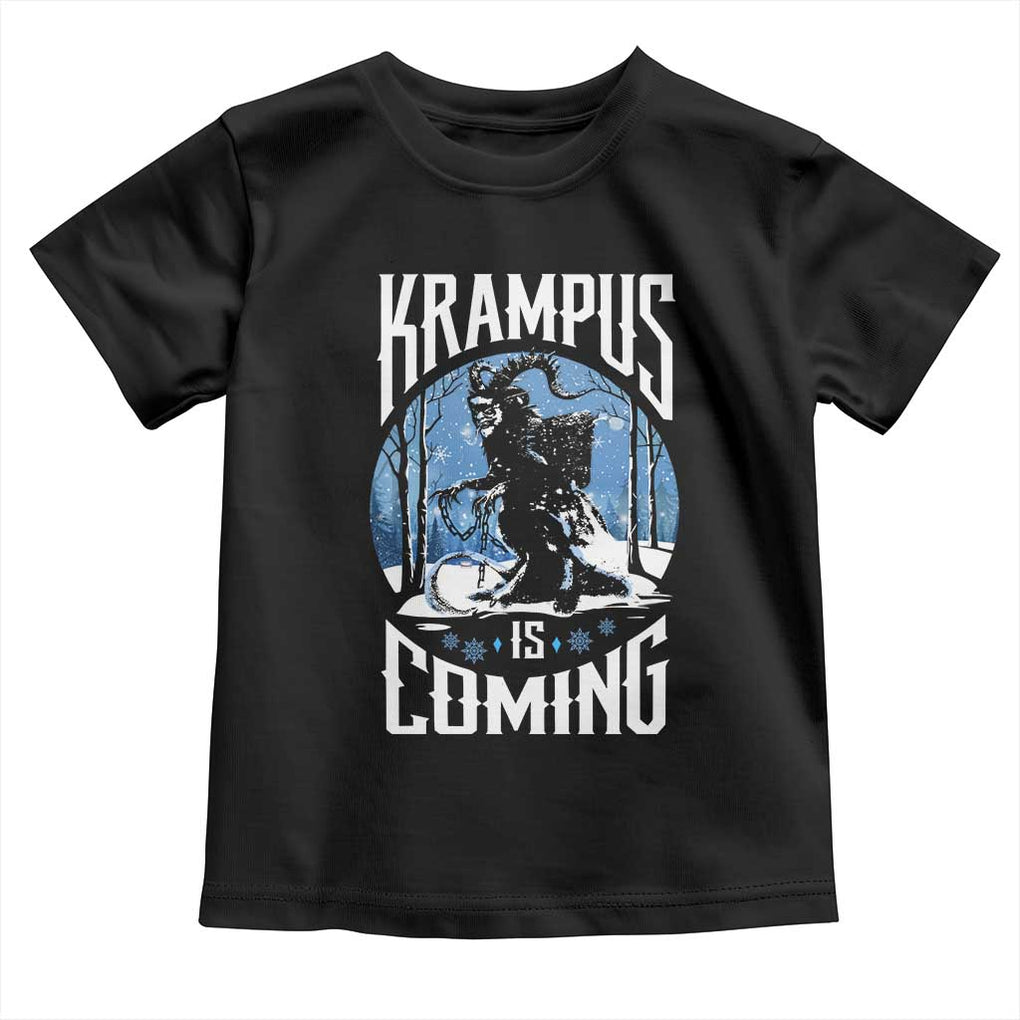 Christmas Krampus Toddler T Shirt Krampusnacht Monster Krampus Lover Festive Horror TS10 Black Print Your Wear