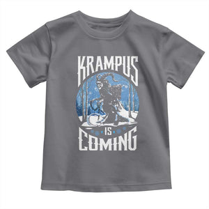 Christmas Krampus Toddler T Shirt Krampusnacht Monster Krampus Lover Festive Horror TS10 Charcoal Print Your Wear