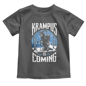 Christmas Krampus Toddler T Shirt Krampusnacht Monster Krampus Lover Festive Horror TS10 Dark Heather Print Your Wear