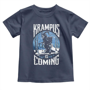 Christmas Krampus Toddler T Shirt Krampusnacht Monster Krampus Lover Festive Horror TS10 Navy Print Your Wear