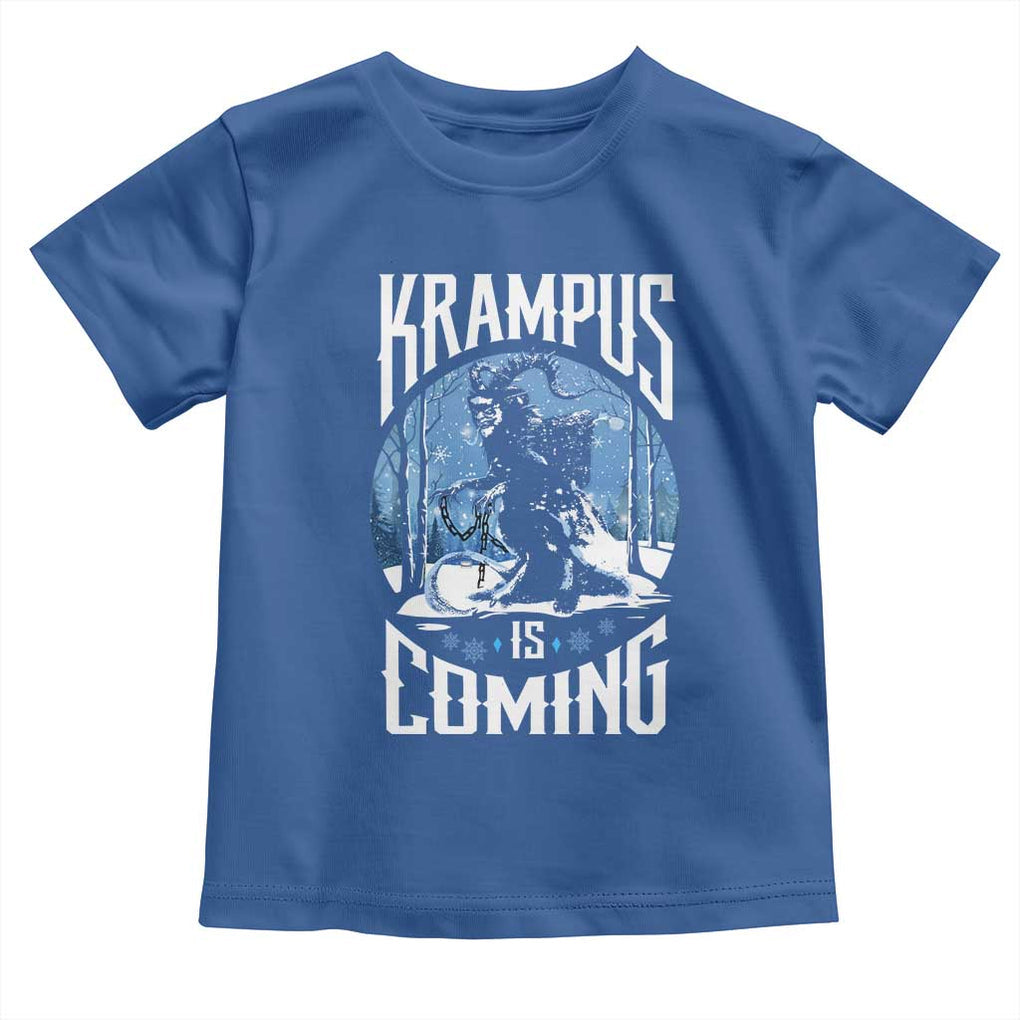 Christmas Krampus Toddler T Shirt Krampusnacht Monster Krampus Lover Festive Horror TS10 Royal Blue Print Your Wear