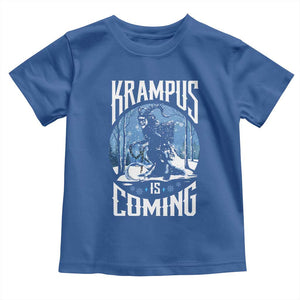 Christmas Krampus Toddler T Shirt Krampusnacht Monster Krampus Lover Festive Horror TS10 Royal Blue Print Your Wear