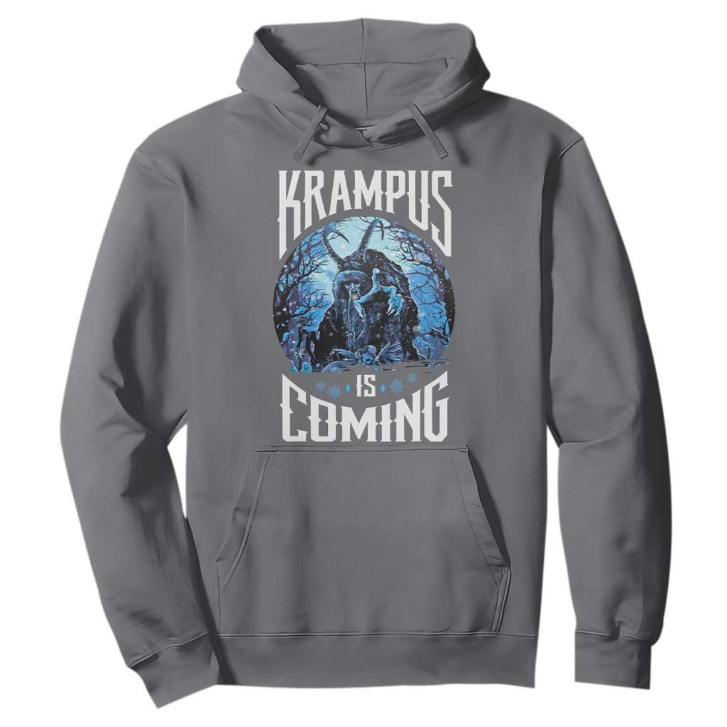Christmas Krampus Hoodie Krampusnacht Monster Krampus Is Coming TS10 Charcoal Print Your Wear