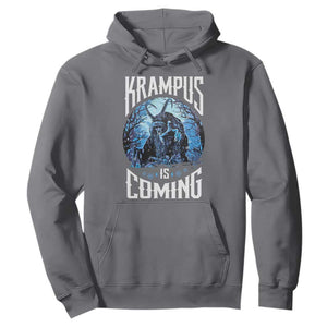 Christmas Krampus Hoodie Krampusnacht Monster Krampus Is Coming TS10 Charcoal Print Your Wear