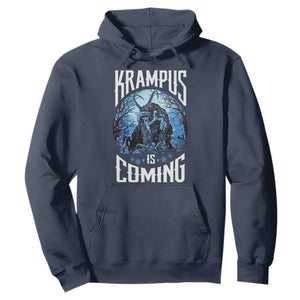 Christmas Krampus Hoodie Krampusnacht Monster Krampus Is Coming TS10 Navy Print Your Wear