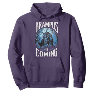 Christmas Krampus Hoodie Krampusnacht Monster Krampus Is Coming TS10 Purple Print Your Wear