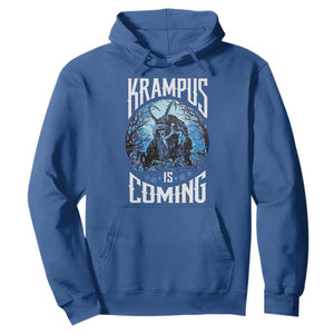 Christmas Krampus Hoodie Krampusnacht Monster Krampus Is Coming TS10 Royal Blue Print Your Wear