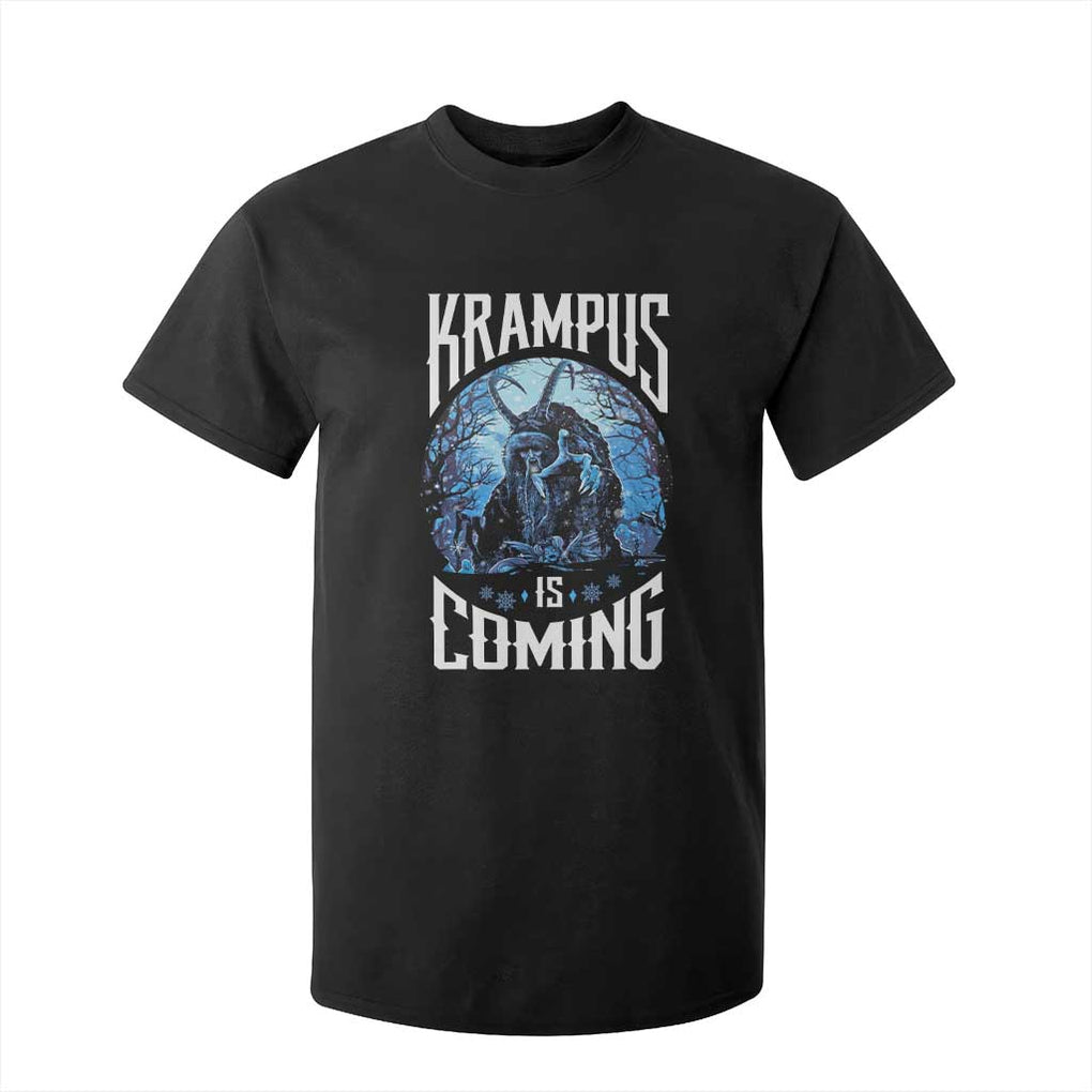 Christmas Krampus T Shirt For Kid Krampusnacht Monster Krampus Is Coming TS10 Black Print Your Wear