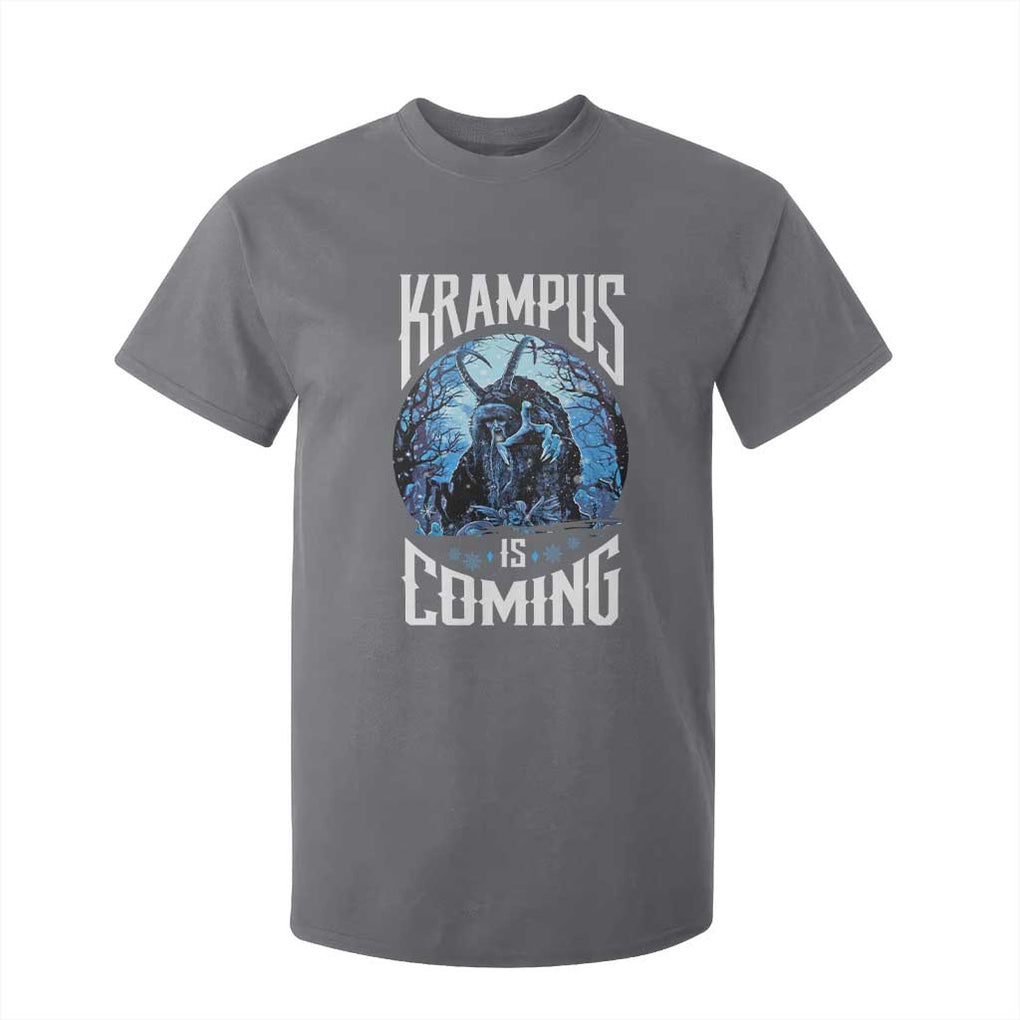 Christmas Krampus T Shirt For Kid Krampusnacht Monster Krampus Is Coming TS10 Charcoal Print Your Wear