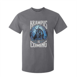 Christmas Krampus T Shirt For Kid Krampusnacht Monster Krampus Is Coming TS10 Charcoal Print Your Wear