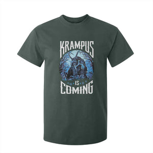 Christmas Krampus T Shirt For Kid Krampusnacht Monster Krampus Is Coming TS10 Dark Forest Green Print Your Wear