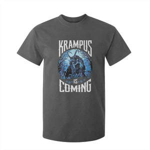 Christmas Krampus T Shirt For Kid Krampusnacht Monster Krampus Is Coming TS10 Dark Heather Print Your Wear