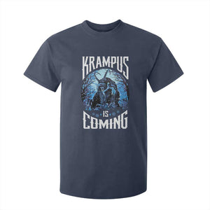 Christmas Krampus T Shirt For Kid Krampusnacht Monster Krampus Is Coming TS10 Navy Print Your Wear