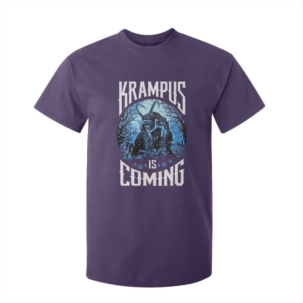 Christmas Krampus T Shirt For Kid Krampusnacht Monster Krampus Is Coming TS10 Purple Print Your Wear