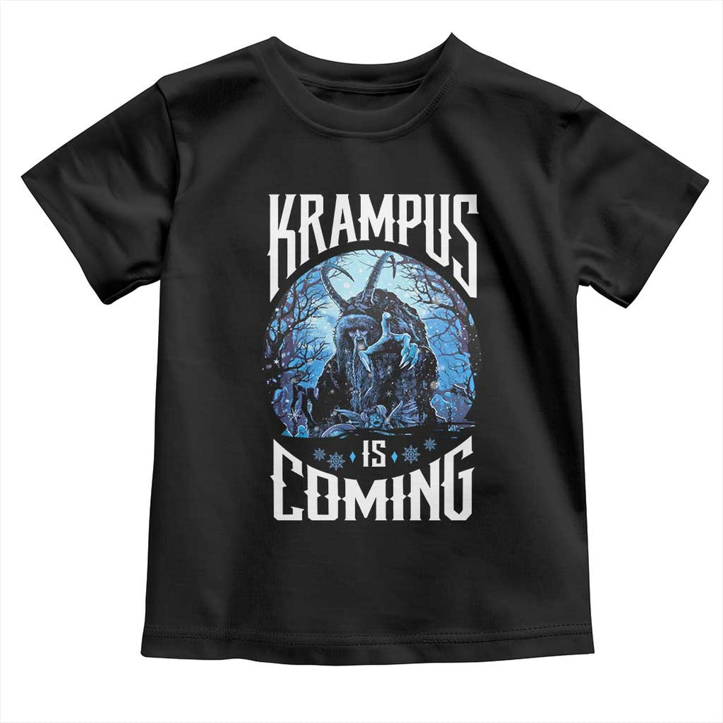 Christmas Krampus Toddler T Shirt Krampusnacht Monster Krampus Is Coming TS10 Black Print Your Wear