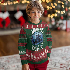 Xmas Krampus Ugly Christmas Sweater Krampusnacht Monster Krampus Is Coming TS10 Christmas Print Your Wear