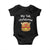 Baby First Christmas Outfit Baby Onesie Cute Reindeer Santa Boys Girls TS10 Black Print Your Wear