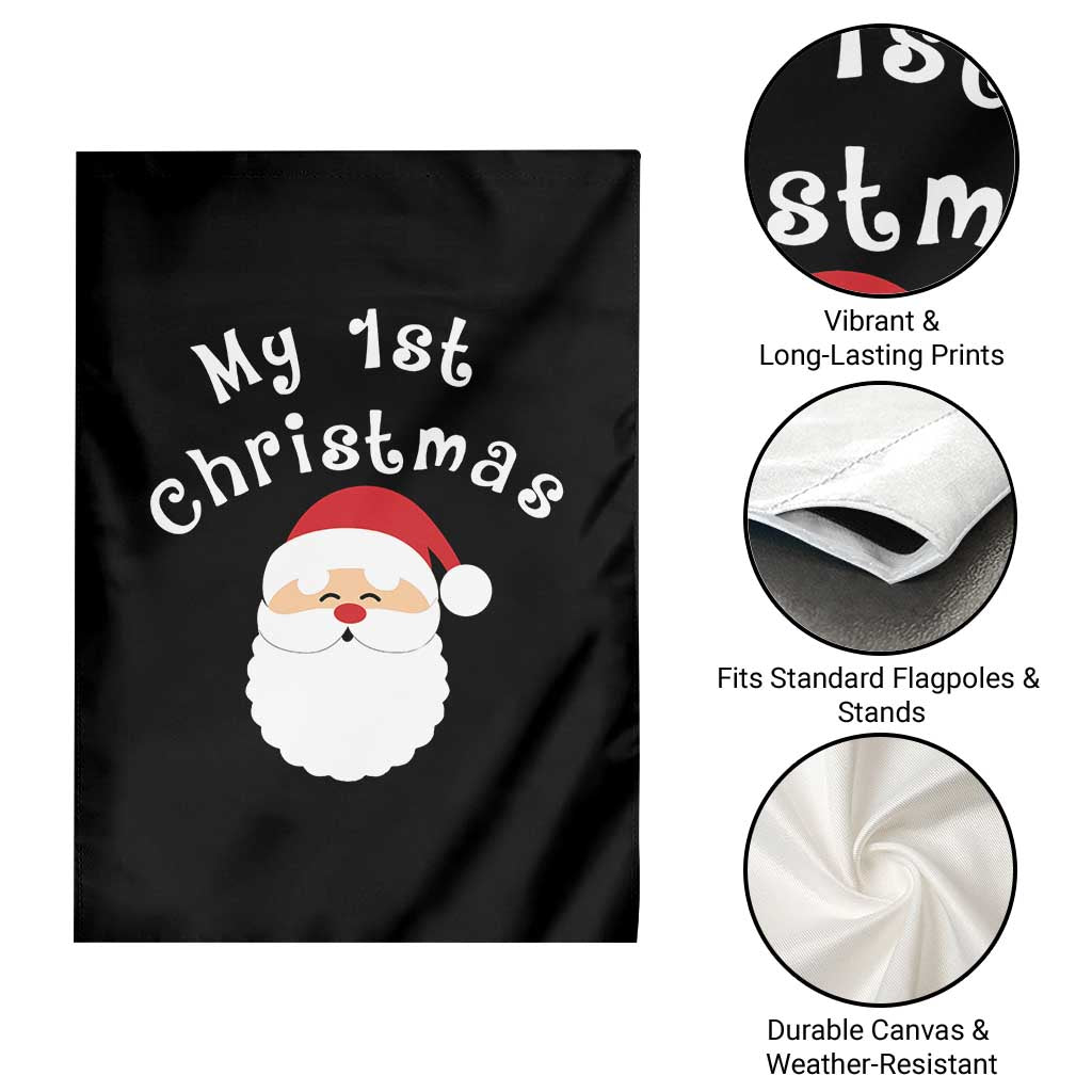 My First Christmas Garden Flag Baby's First Holiday Xmas Santa TS10 Print Your Wear