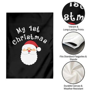 My First Christmas Garden Flag Baby's First Holiday Xmas Santa TS10 Print Your Wear