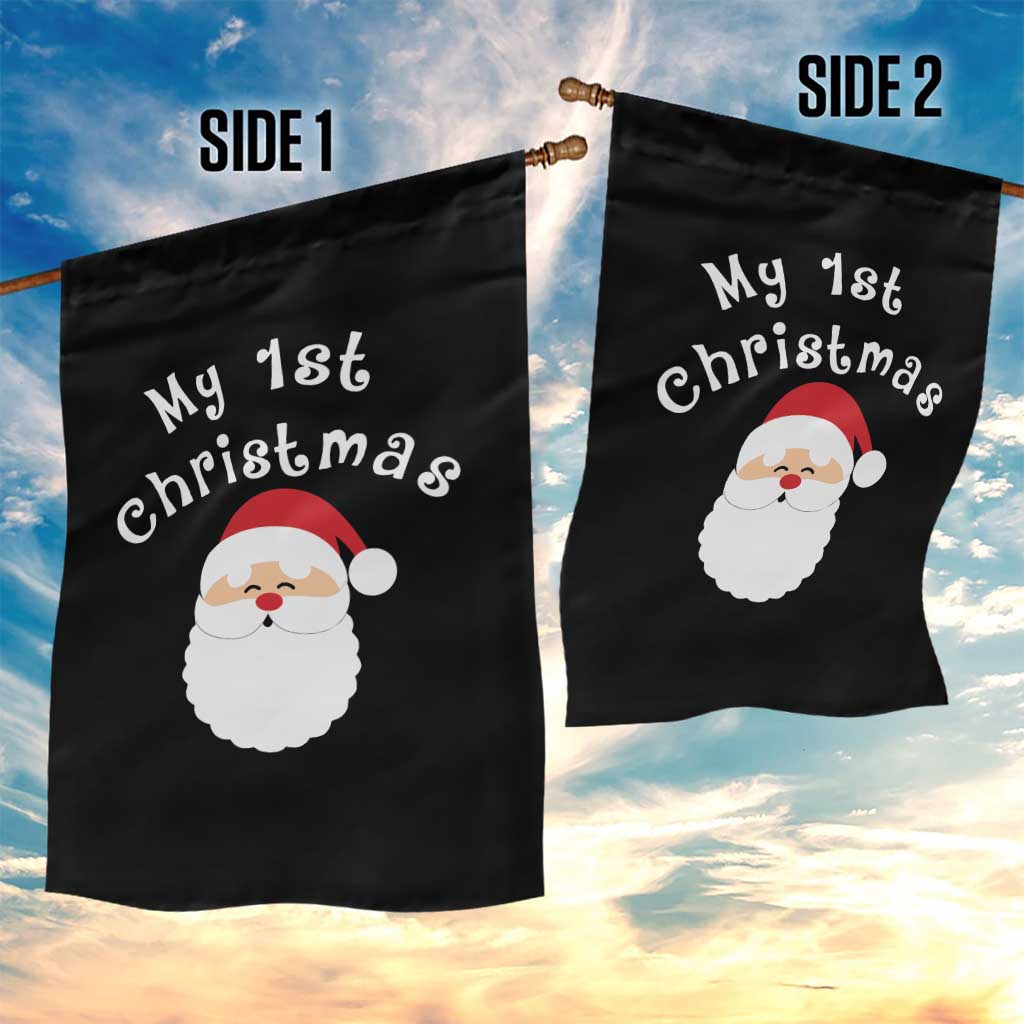 My First Christmas Garden Flag Baby's First Holiday Xmas Santa TS10 Print Your Wear
