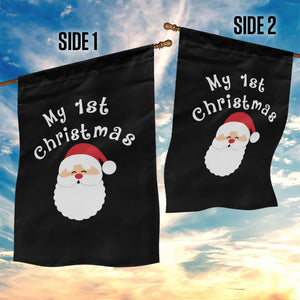 My First Christmas Garden Flag Baby's First Holiday Xmas Santa TS10 Print Your Wear