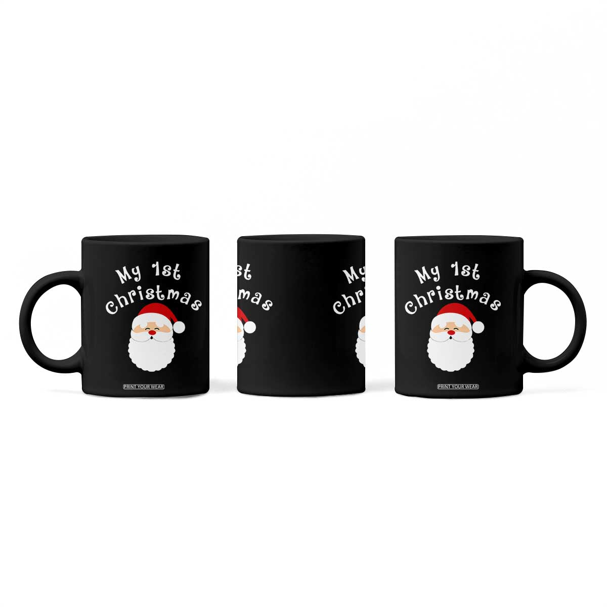My First Christmas Coffee Mug Baby's First Holiday Xmas Santa TS10 Print Your Wear