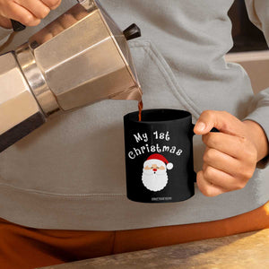 My First Christmas Coffee Mug Baby's First Holiday Xmas Santa TS10 Print Your Wear