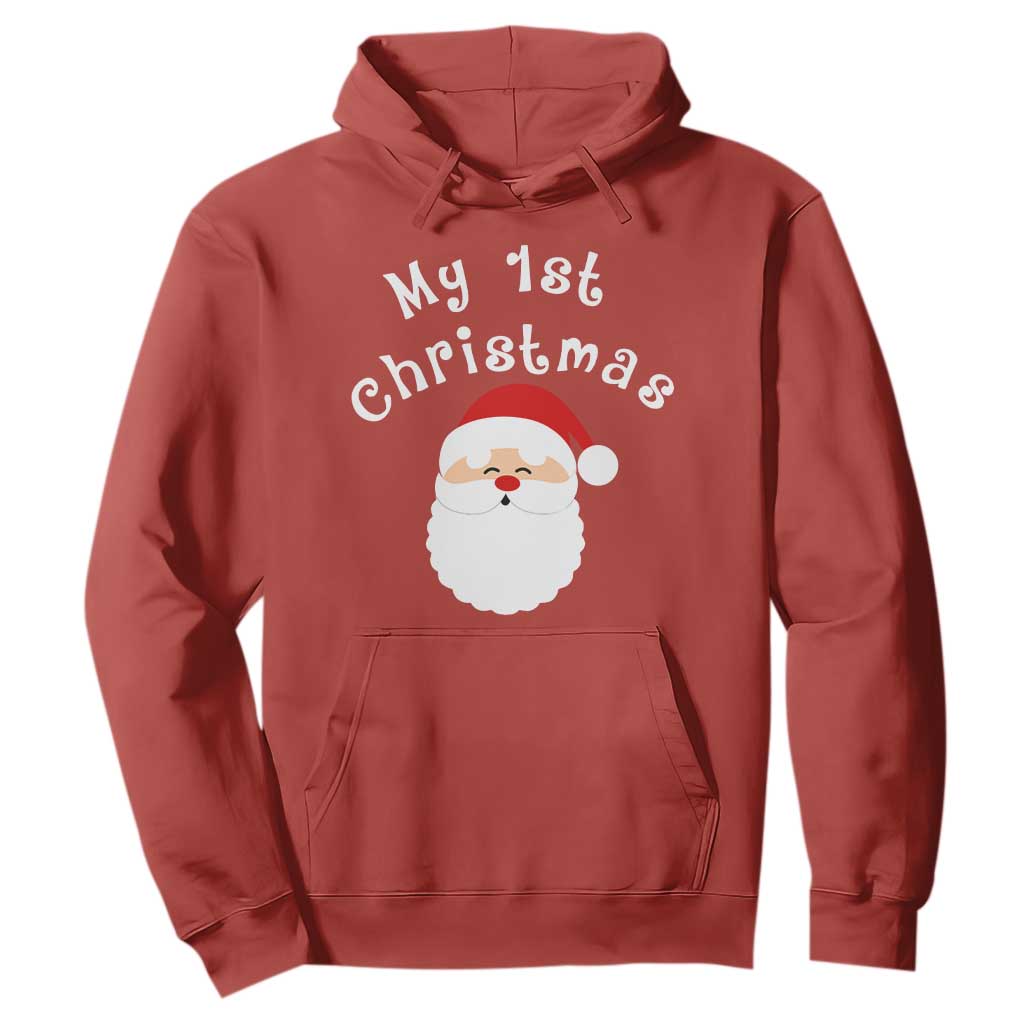 My First Christmas Hoodie Baby's First Holiday Xmas Santa TS10 Red Print Your Wear