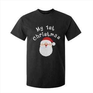 My First Christmas T Shirt For Kid Baby's First Holiday Xmas Santa TS10 Black Print Your Wear
