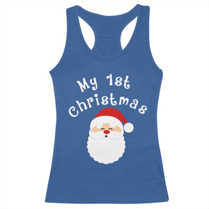 My First Christmas Racerback Tank Top Baby's First Holiday Xmas Santa TS10 Royal Blue Print Your Wear